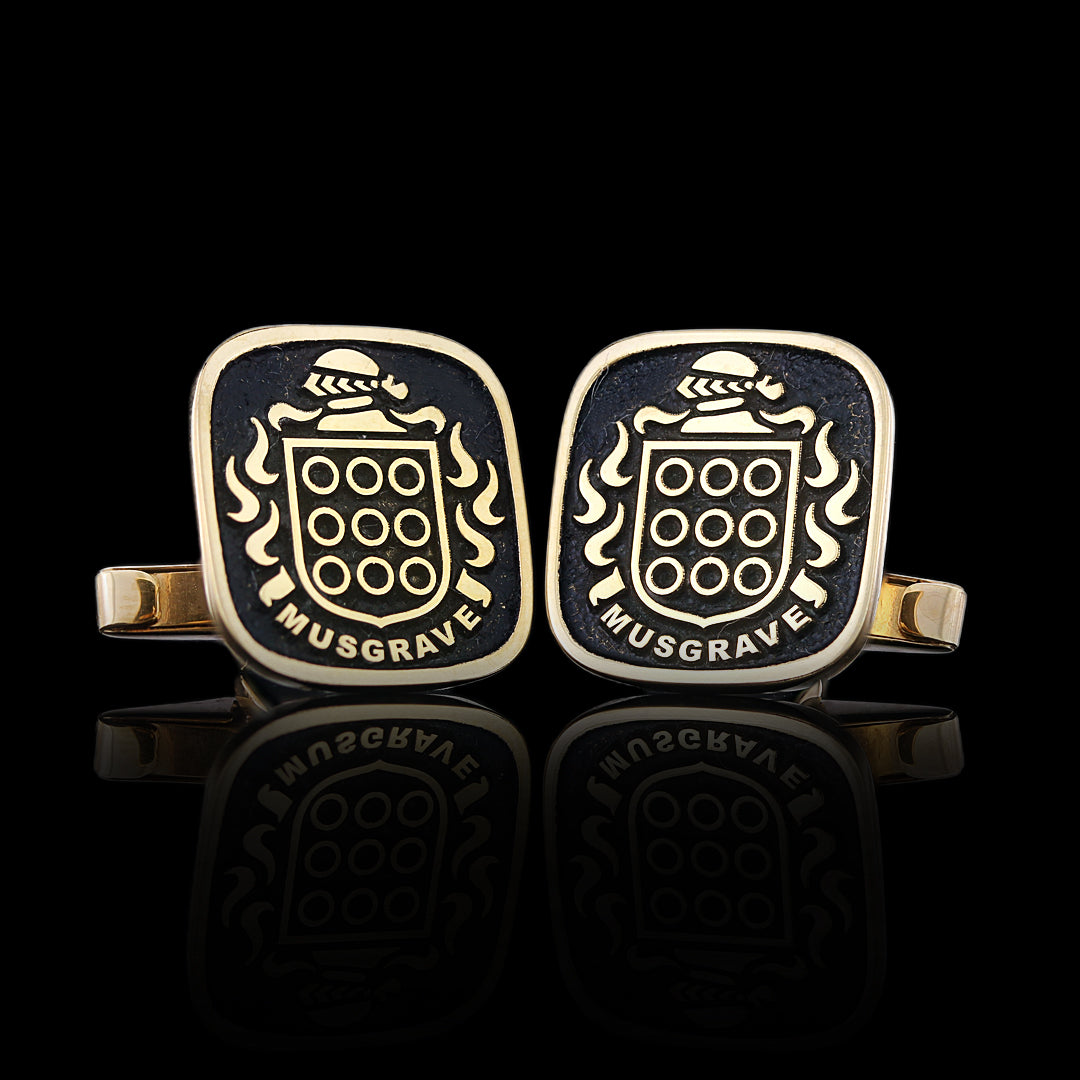 Dutch Crest Cufflinks Square