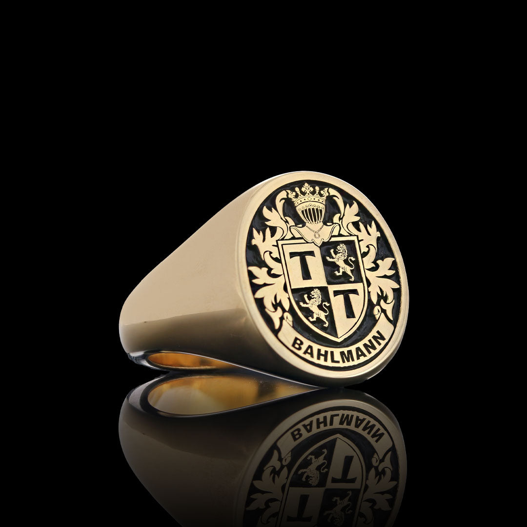 Pinky Finger Crest Ring