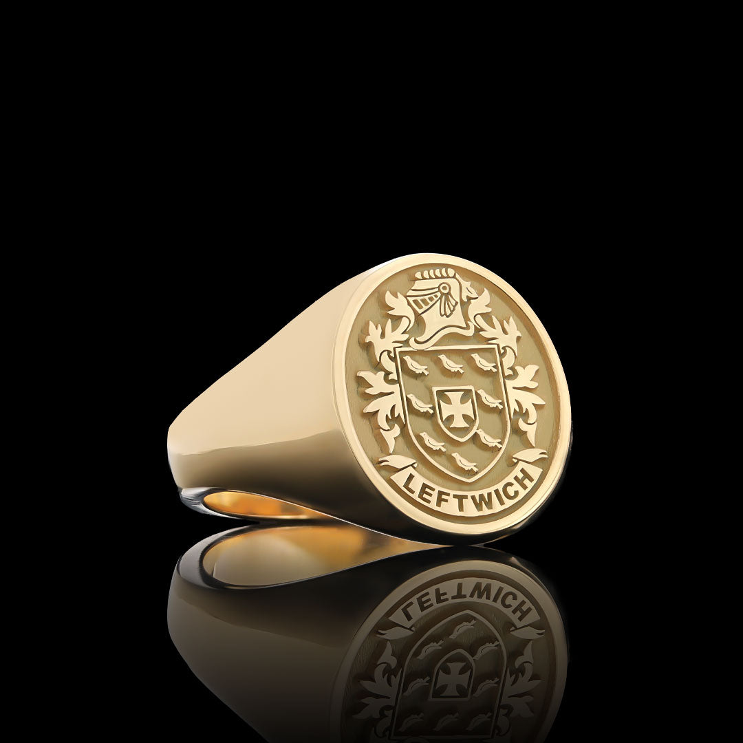 Natural Finish Crest Ring
