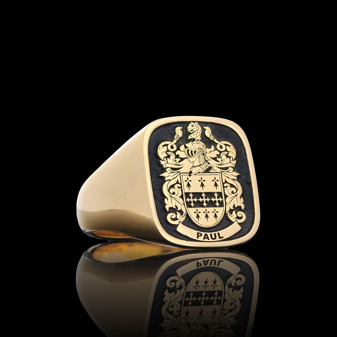 Emperor Crest Ring Square