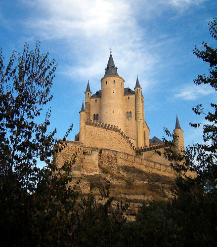 Castle spotlight, Alcázar of Segovia, Spain