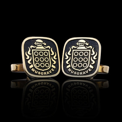 Dutch Crest Cufflinks Square