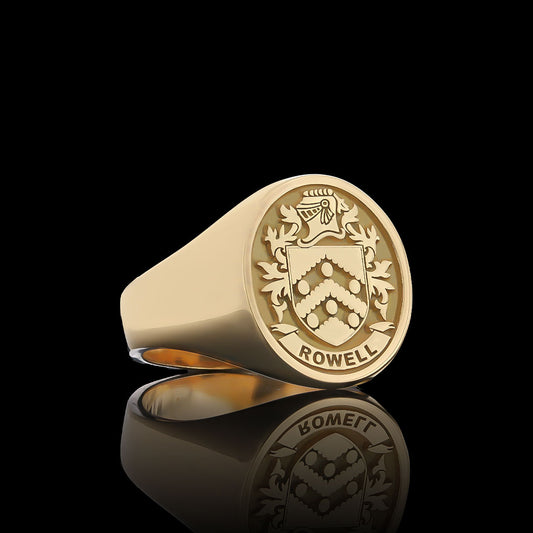 Natural Finish Crest Ring
