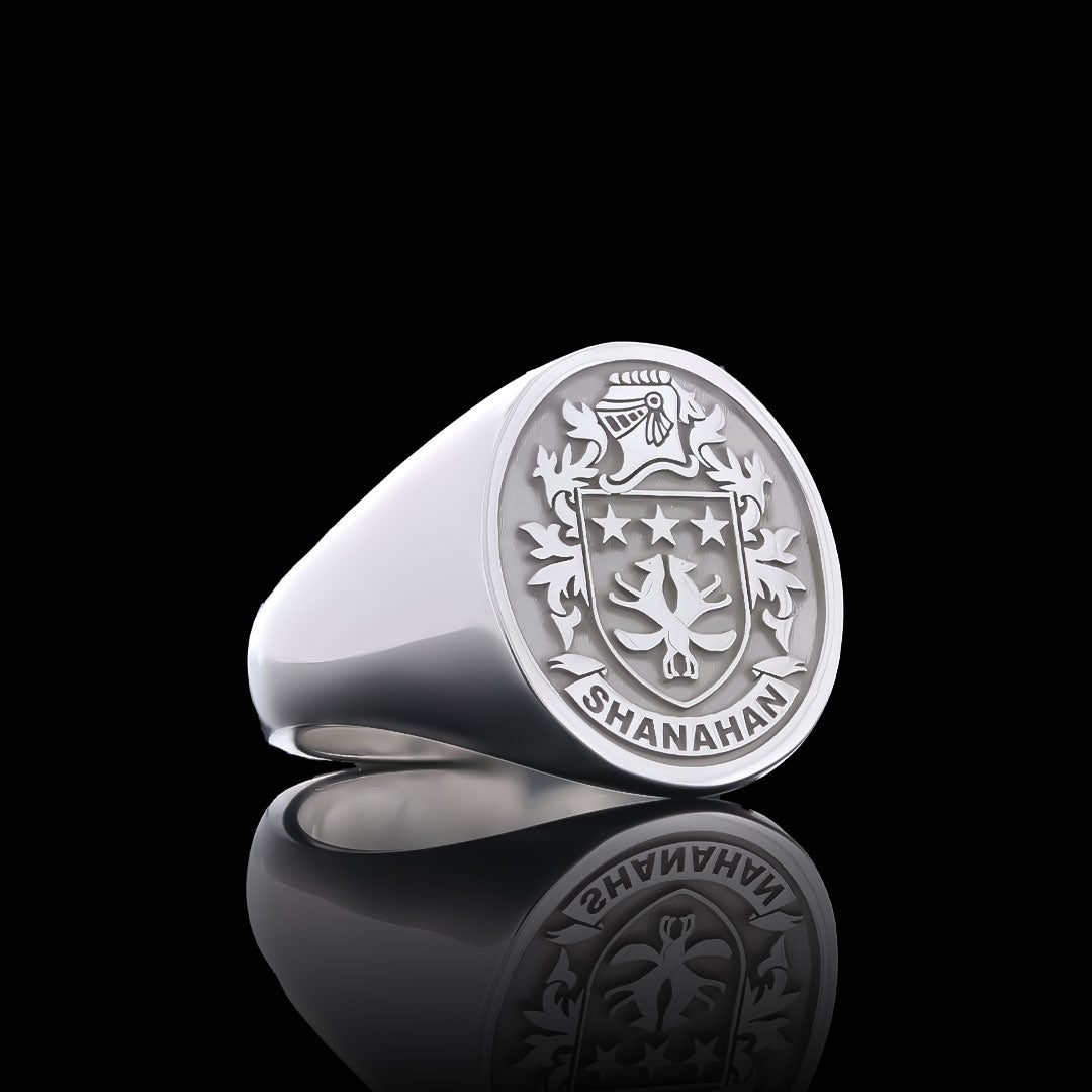 Natural Finish Crest Ring