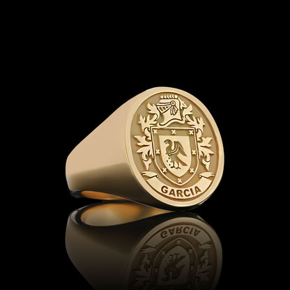 Natural Finish Crest Ring