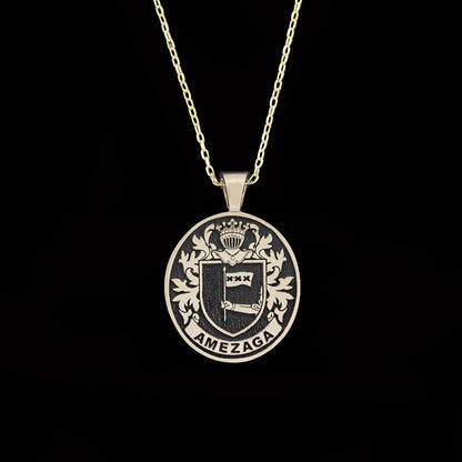 Double Sided Family Crest Pendant