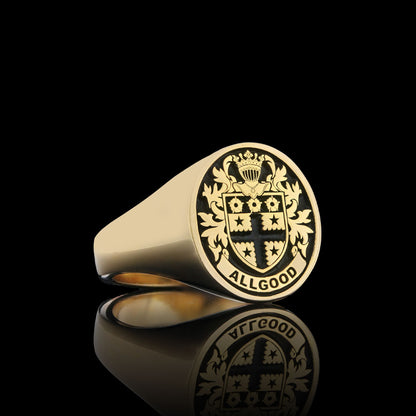 Pinky Finger Crest Ring