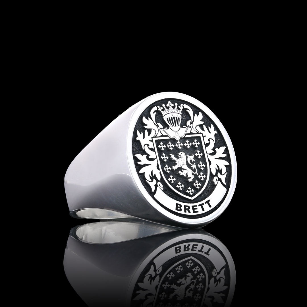 Pinky Finger Crest Ring