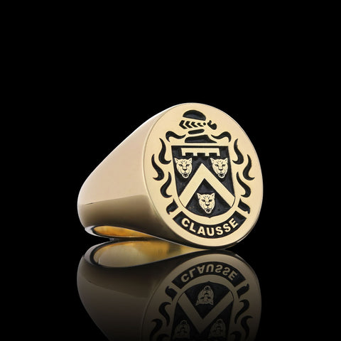 Insignia Pinky Ring Family Crest Duke Crest Ring Oval – Heraldic