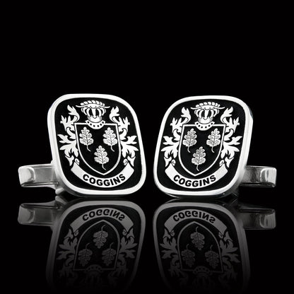 Baron Crest Cufflinks Square