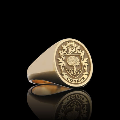 Natural Finish Crest Ring