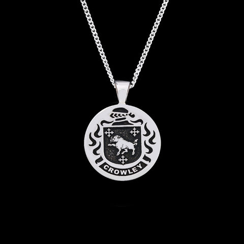 Noble Pendant with Crowley Crest and Name