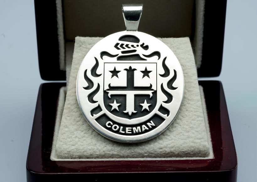 Double Sided Family Crest Pendant