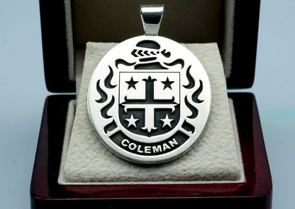 Double Sided Family Crest Pendant