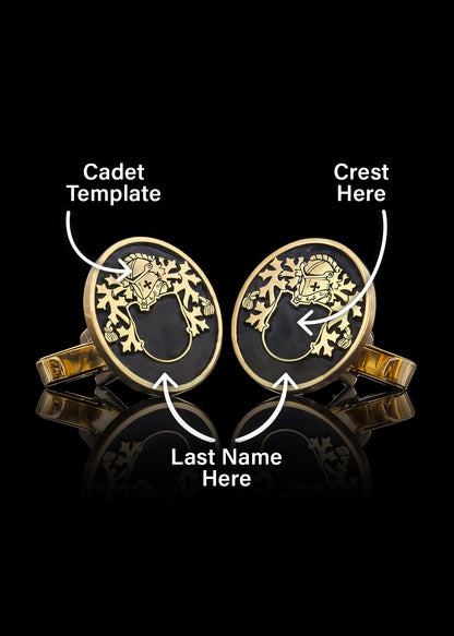 Cadet Crest Cufflinks Oval