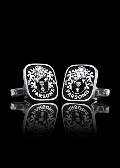 Cadet Crest Cufflinks Square