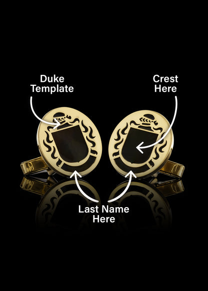 Duke Crest Cufflinks Oval