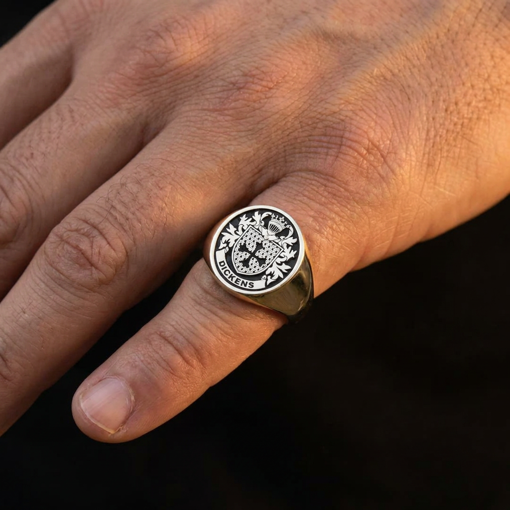 Pinky Finger Crest Ring