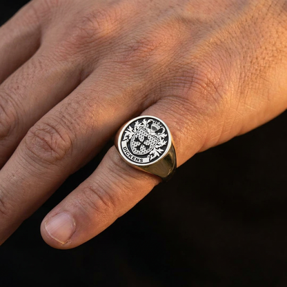 Pinky Finger Crest Ring
