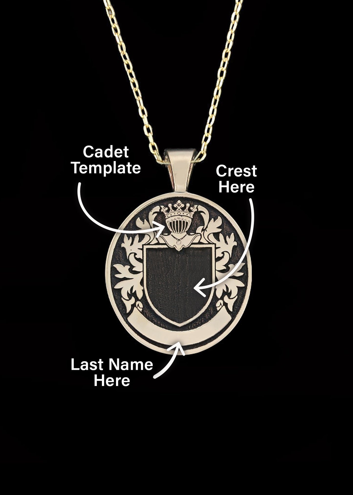 Double Sided Family Crest Pendant