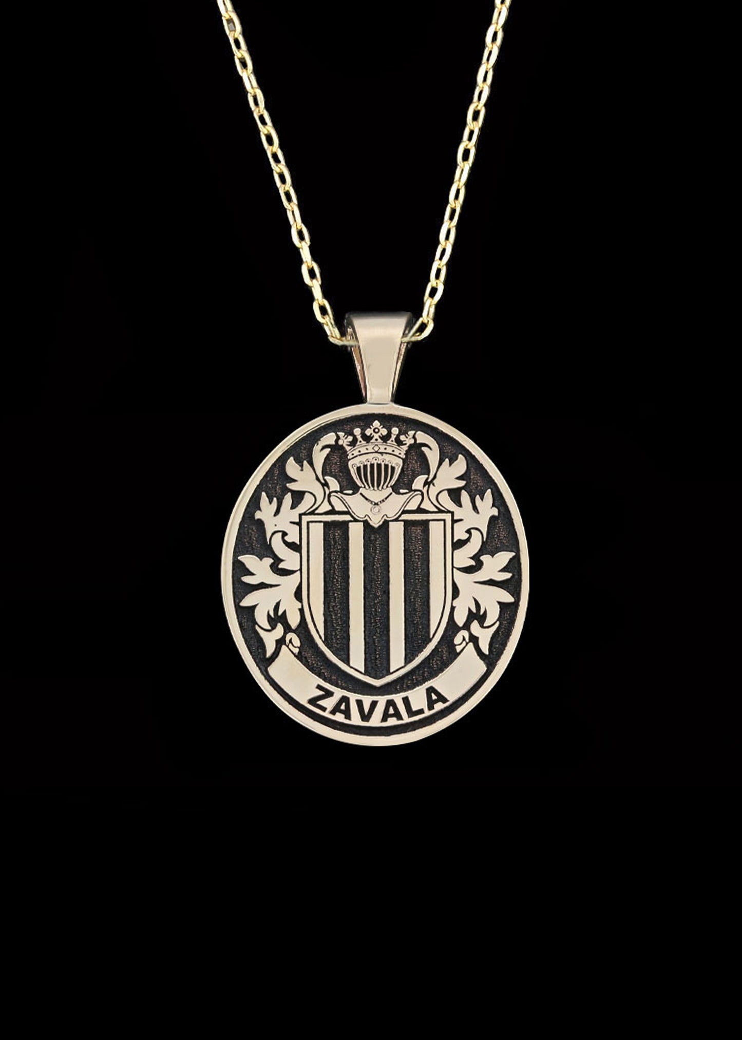 Double Sided Family Crest Pendant