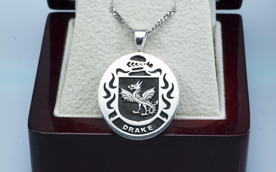 Double Sided Family Crest Pendant