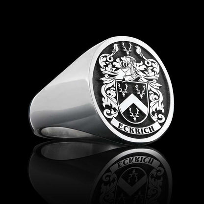 Emperor Crest Ring Oval