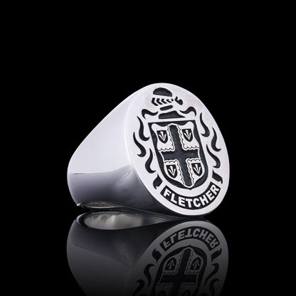 Duke Crest Ring Oval