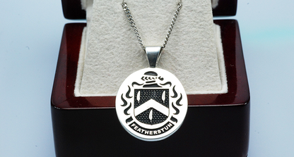 Double Sided Family Crest Pendant