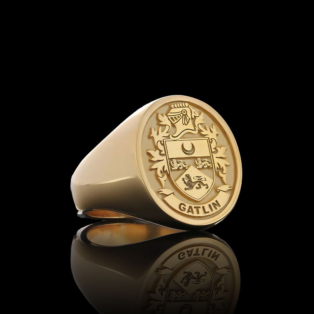 Natural Finish Crest Ring