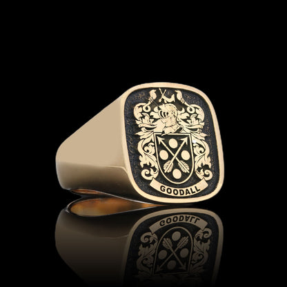 Emperor Crest Ring Square