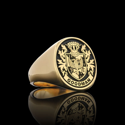 Baron Crest Ring Oval