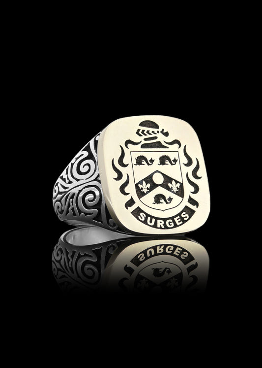 Gold and Silver Ladies Crest Ring