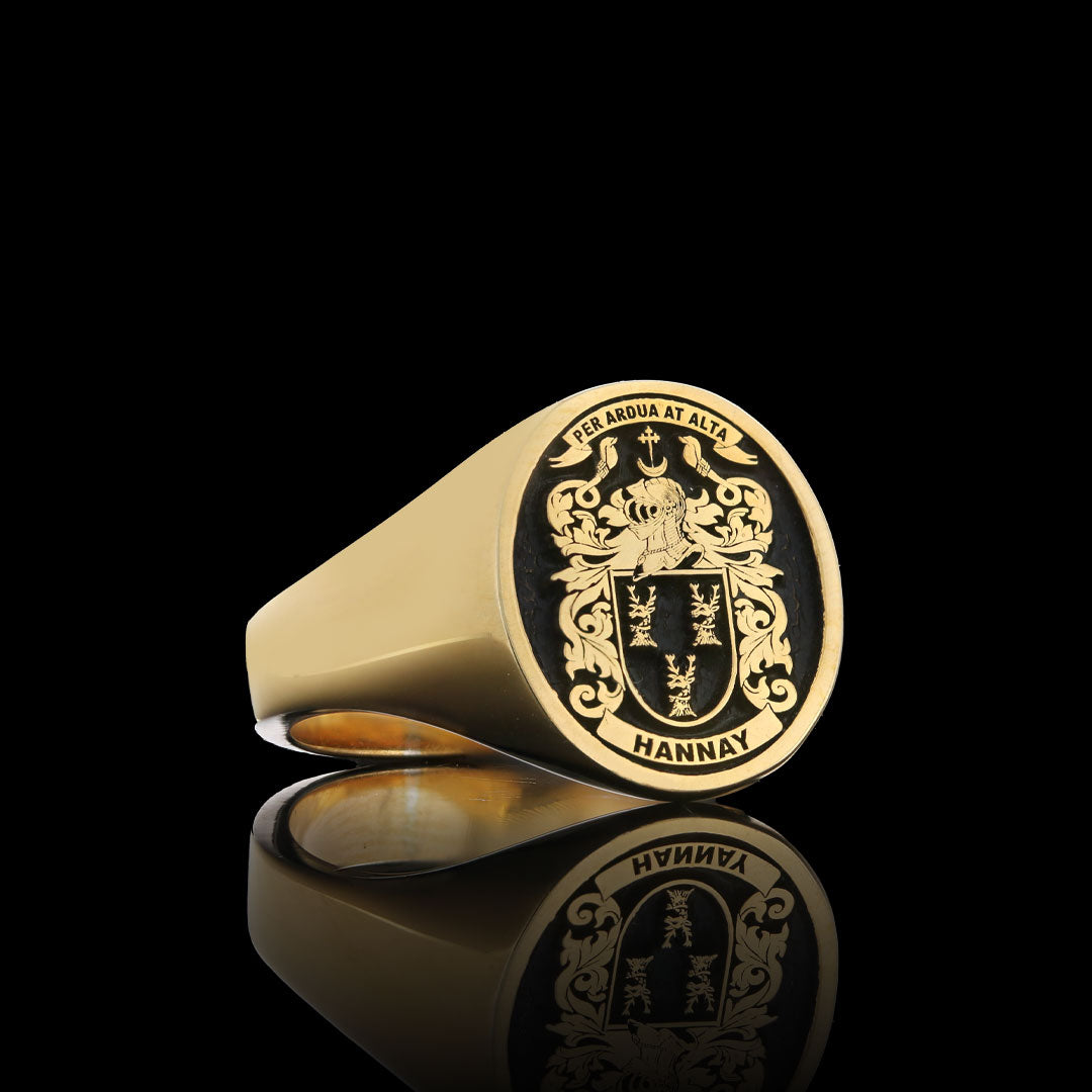 Emperor Crest Ring Oval