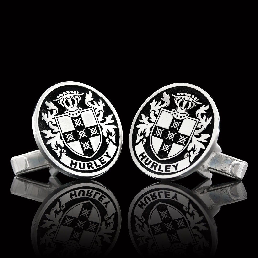 Baron Crest Cufflinks Oval