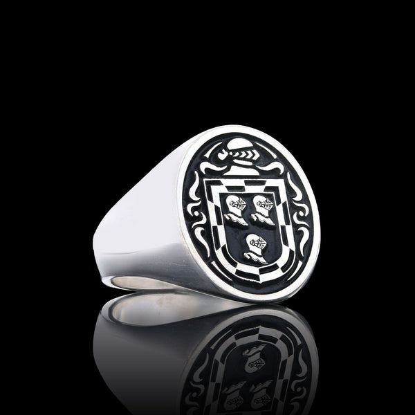 Kennedy silver crest ring custom