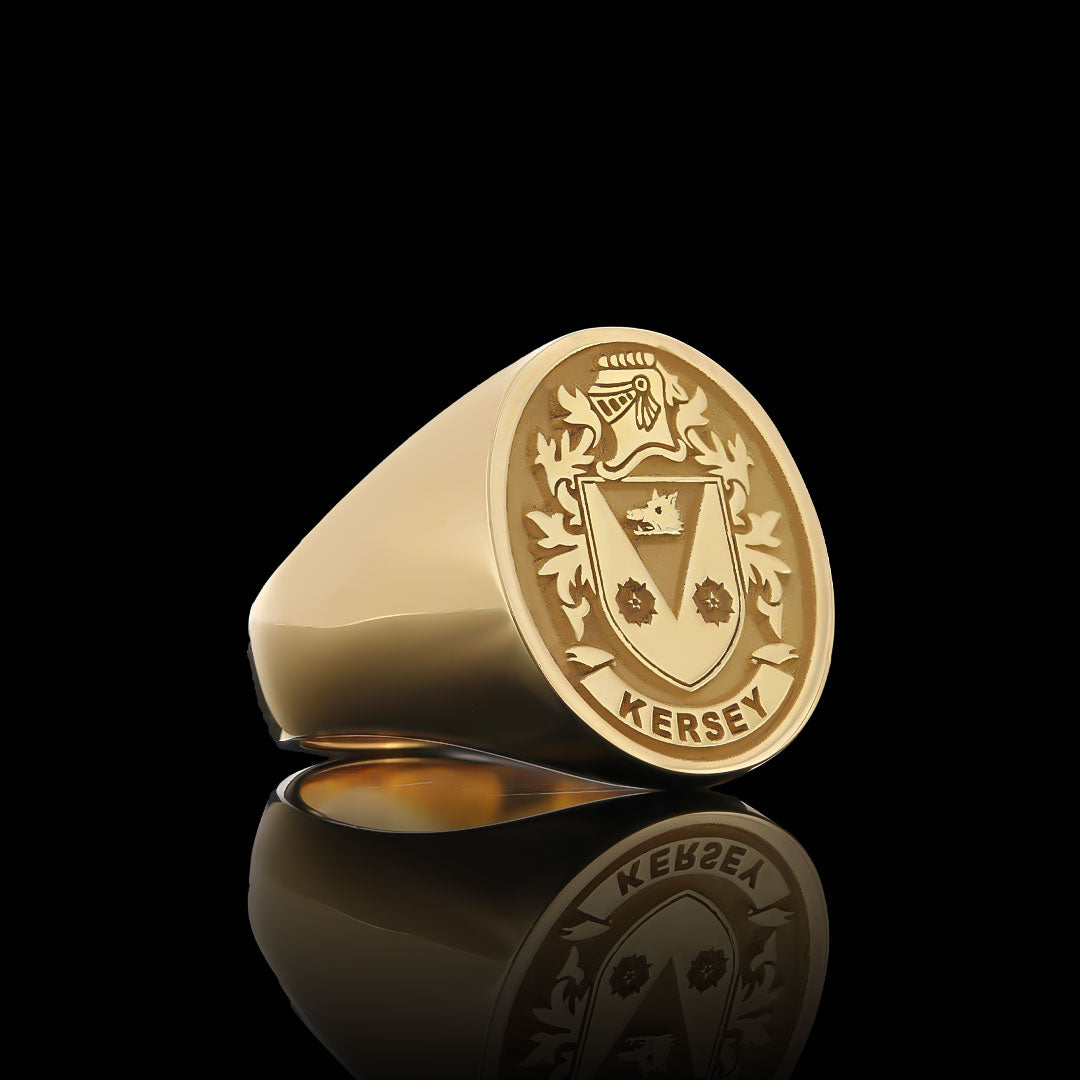 Natural Finish Crest Ring