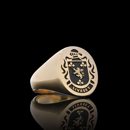 Duke Crest Ring Oval