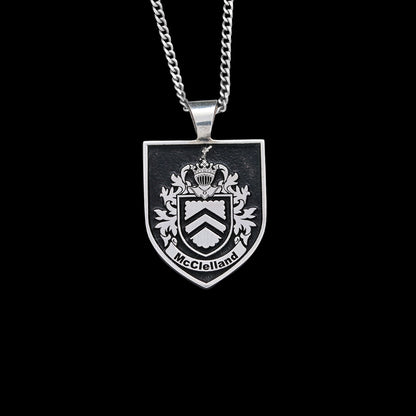 Shield Family Crest Pendant