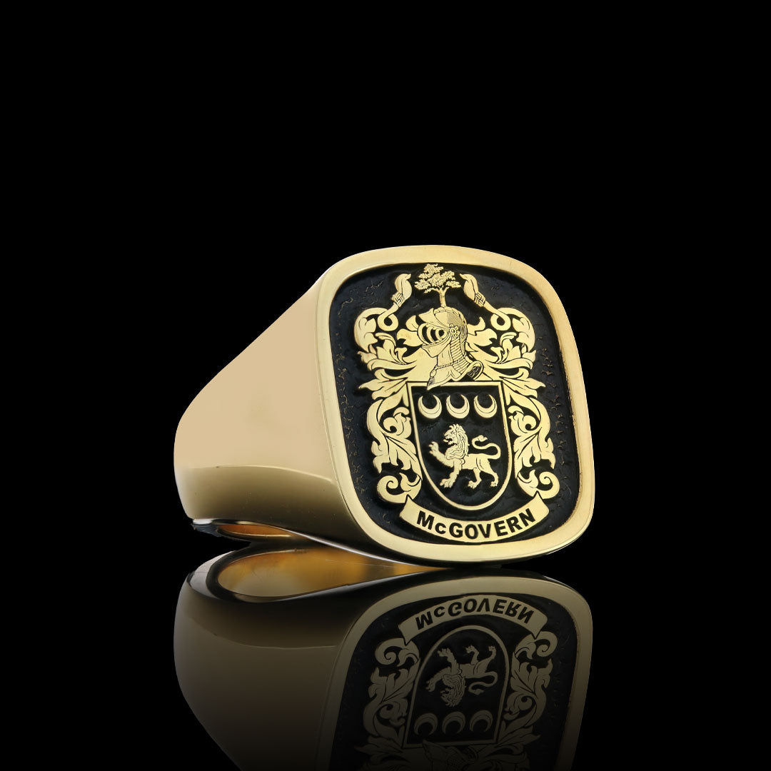 Emperor Crest Ring Square
