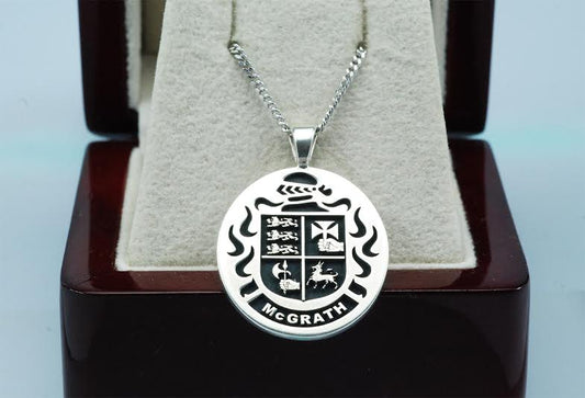 Double Sided Family Crest Pendant