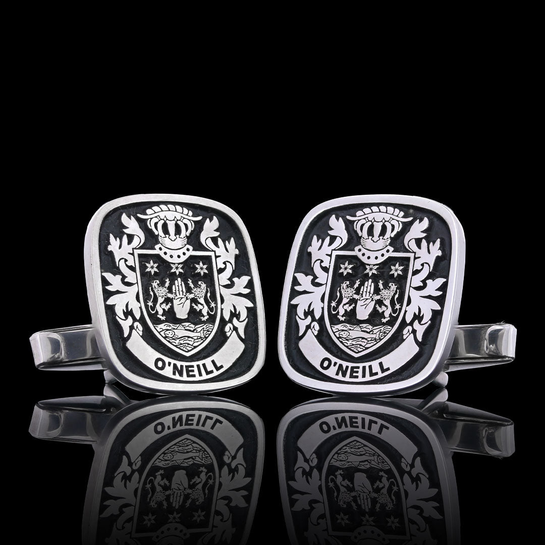 Baron Crest Cufflinks Square