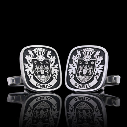 Baron Crest Cufflinks Square