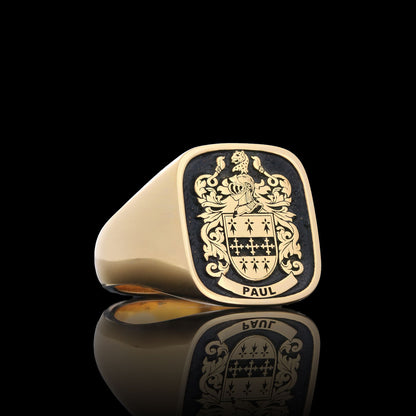 Emperor Crest Ring Square