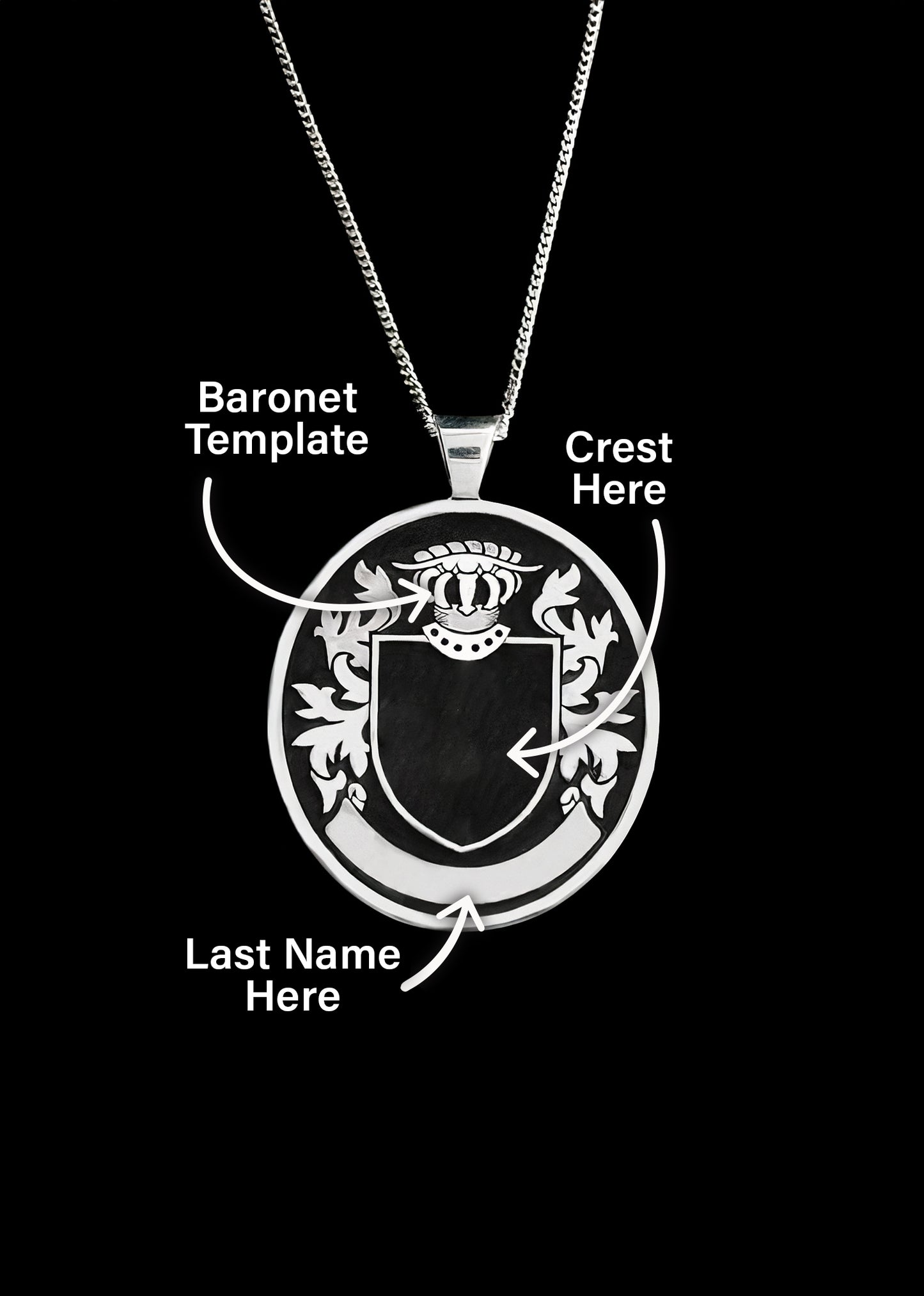 Baronet Family Crest Pendant