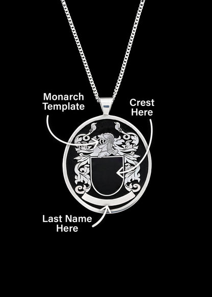 Monarch Family Crest Pendant