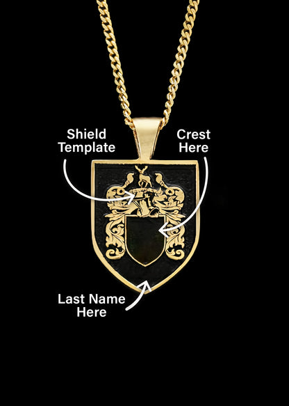 Shield Family Crest Pendant