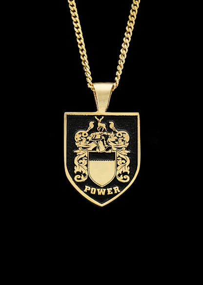 Shield Family Crest Pendant