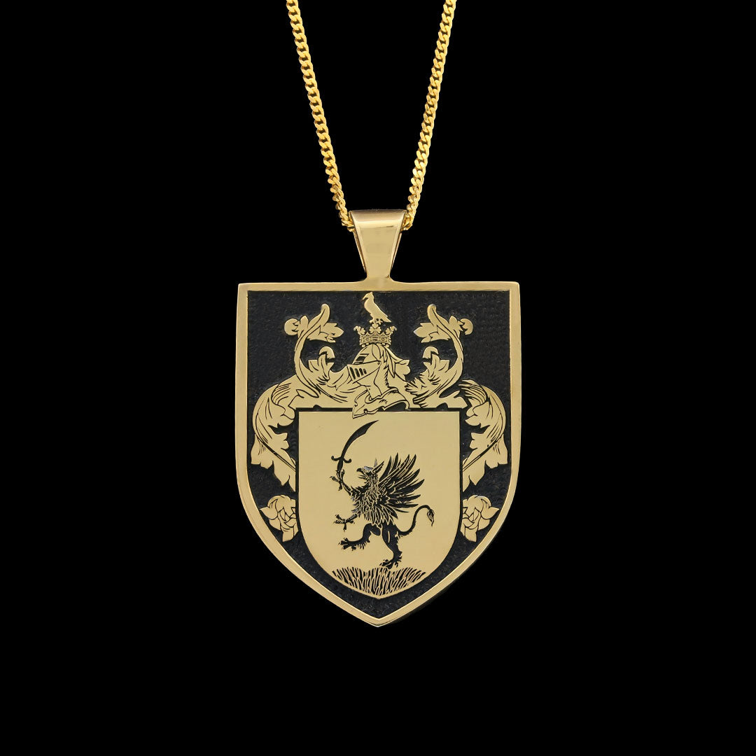 Shield Family Crest Pendant