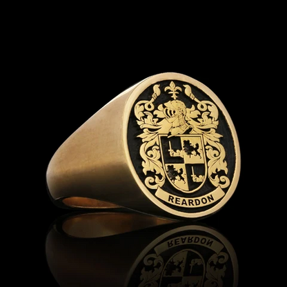 Emperor Crest Ring Oval